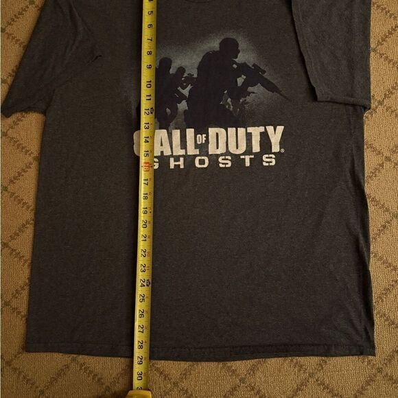 Vintage Call of Duty Ghosts logo Dark Gray short sleeved T-shirt  XL - Picture 5 of 7